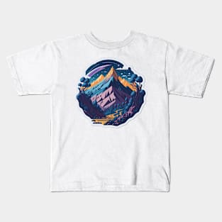 Enchanting Hills Sticker Kids T-Shirt